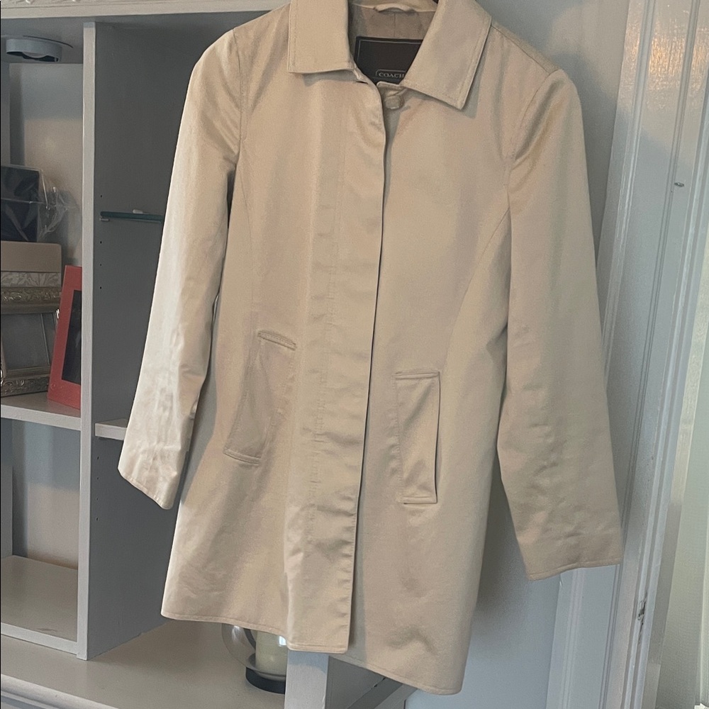 Coach Cream Trench Coat